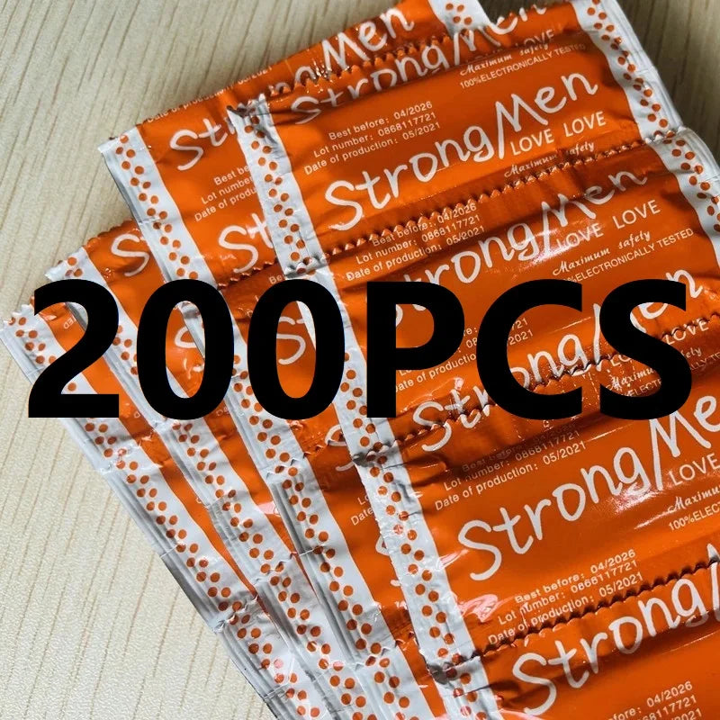 200pcs Condoms in Bulk Adult Sex Toy Smooth Ultra Thin Sleeves For Penis Lubricated Lasting Rubber Fama Condom Male Sex Products - Seprincess