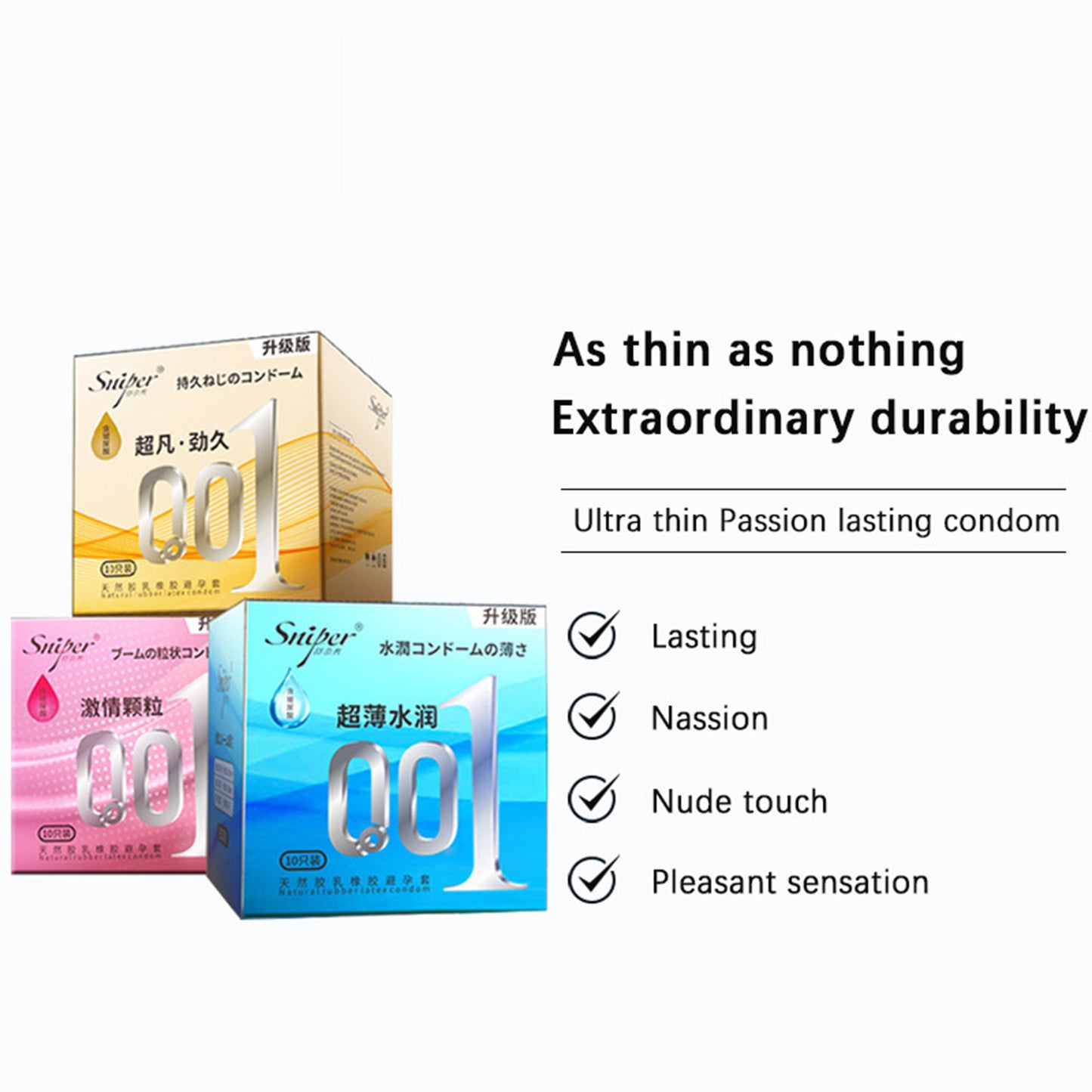 0.01 Ultra thin Condoms for man Pleasure Lubricated Penis sleeve delay ejaculation Dot g spot stimulator condom presevatives - Seprincess