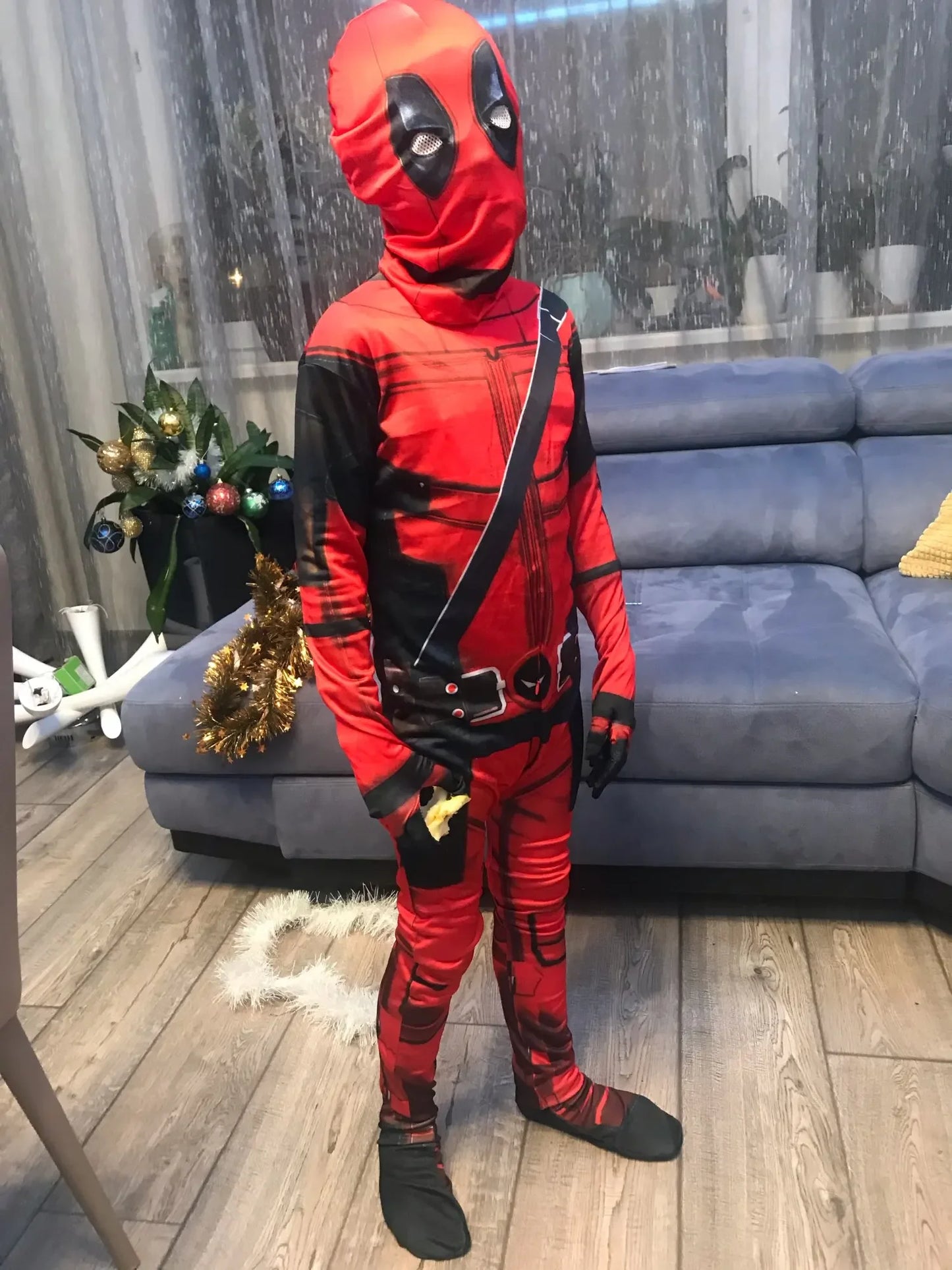 Deadpool Bodyguard Bodysuit Halloween Costume Children's Deadpool Cosplay Costume Adult Set - Seprincess