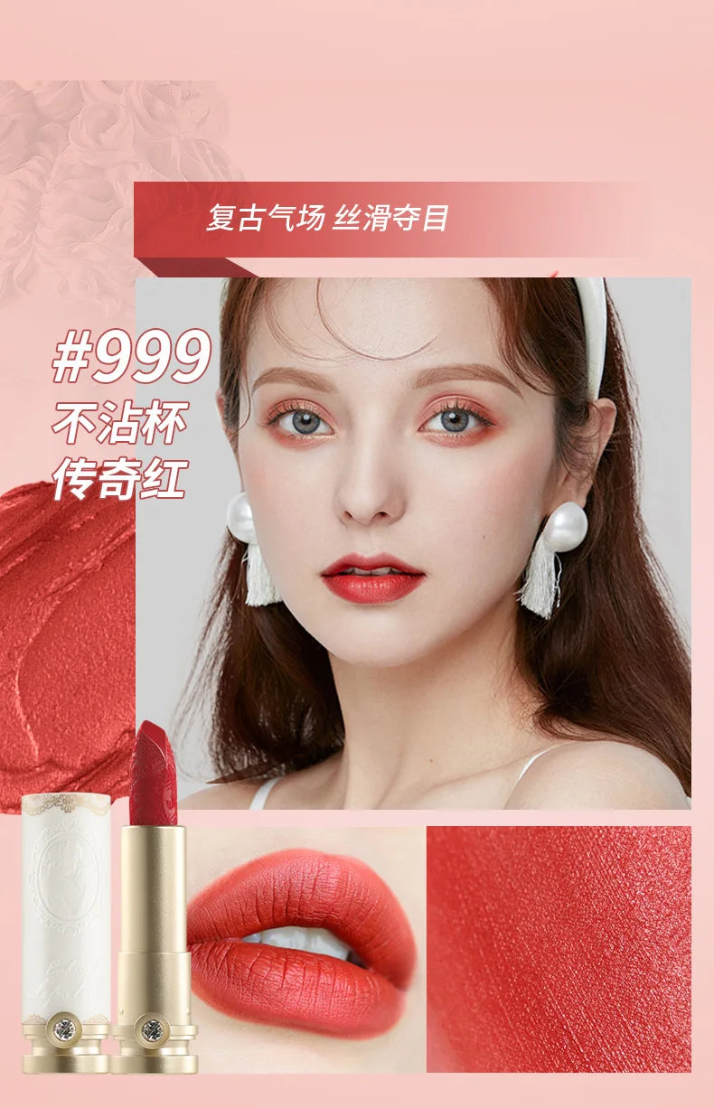 Artistic Embossed Lipstick MatteSexy Matte Lipsticks Waterproof Lip Gloss Long Lasting Liquid Lipstick Korean Makeup Cosmetics - Seprincess