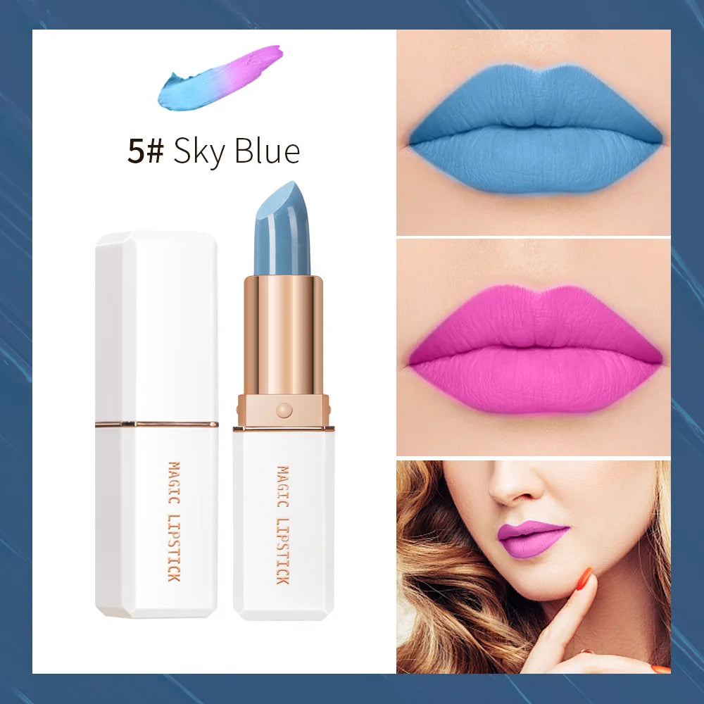 6 Color Magic Lipstick Temperature Color Changing Lip Stain Gloss Moisturizing And Long Lasting Waterproof Lip Balm lakerain - Seprincess