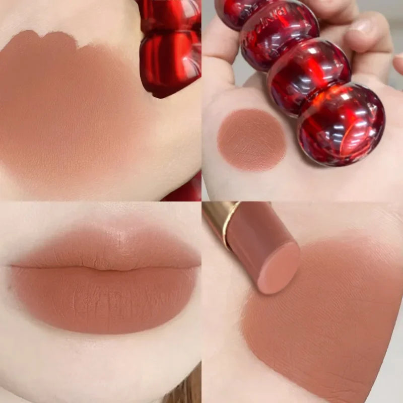 Waterproof Velvet Lipstick Easy To Wear Longstay Lip Stick Lasting Matte Nude Lip Glaze Non-stick Woman Makeup Lip Tint Cosmetic - Seprincess