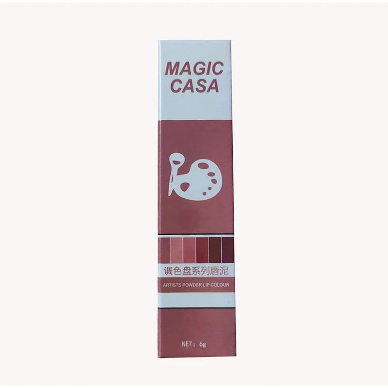 Lip Gloss Moisturizing Lip Tint Mud 6 Colors Lips Makeup Lipstick Long Lasting Lip Glaze Creative Cosmetics Waterproof Korean - Seprincess