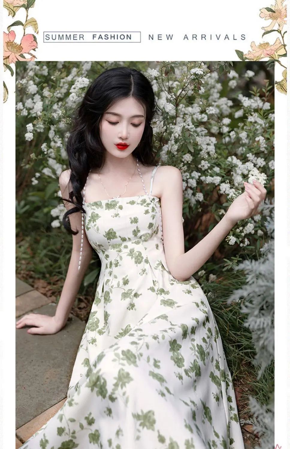 Summer Women Sleeveless Sexy Split Qipao Elegant Print Flower Chinese Dress Retro Traditional Oriental Clothing Cheongsam