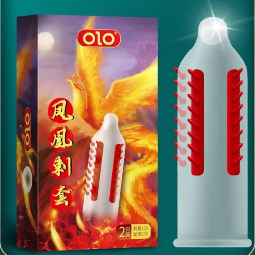 Dotted Condoms for Men Adult Sex Toys Spike Ribbed G-spot Vaginal Stimulation Cock Condom Contraception Sensitive Penis Sleeves