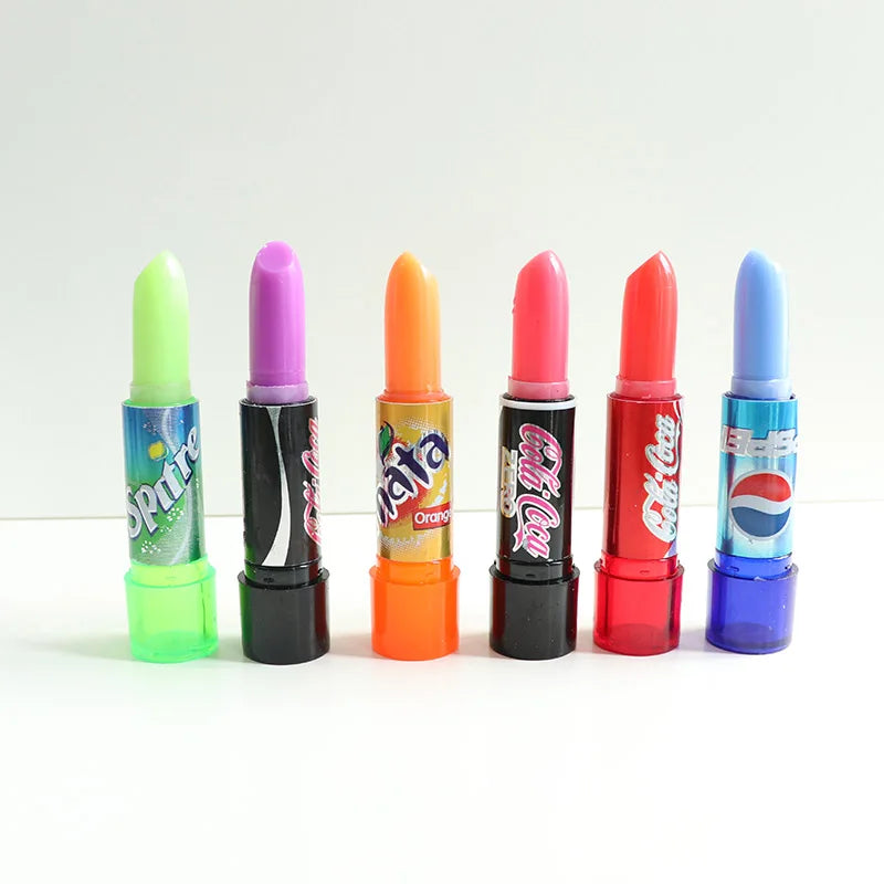 24Pcs Soda Bottle Lip Balm 6 Flavors Set Color Changing Lipstick Long Lasting Waterproof Lip Balm Wholesale - Seprincess