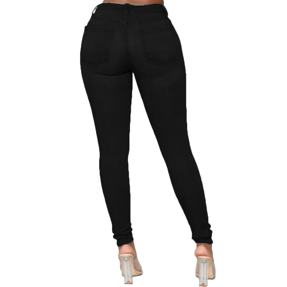 Sexy Women's Jeans Pencil Denim Trousers Butt Lifting Style