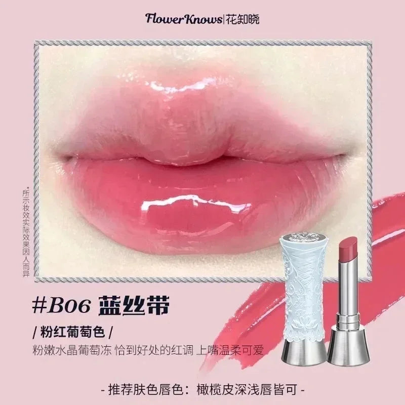 Flower Knows Swan Ballet Little Angel Collection Lipstick Velvet Matte Waterproof Lip Stick Vegan Long Lasting Lip Gloss Korean