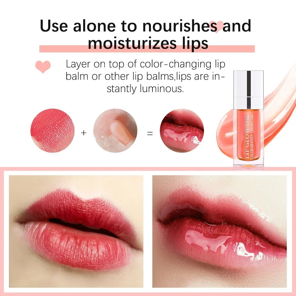 Crystal Jelly Moisturizing Lip Oil Sheglam Lip Tint Lip Gloss Makeup Sexy Lip Stain Serum Treatment Lip Coat Lipstick Cosmetics - Seprincess