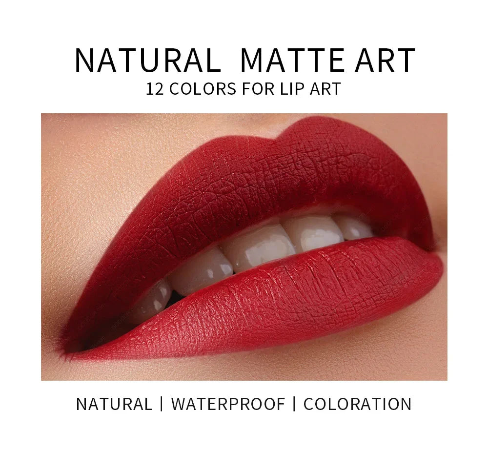 Nude Series Velvet Matte Lipstick Pencil Waterproof Long Lasting Red Lip Stick Non-Stick Cup Makeup Lip Tint Pen Cosmetic Makeup - Seprincess