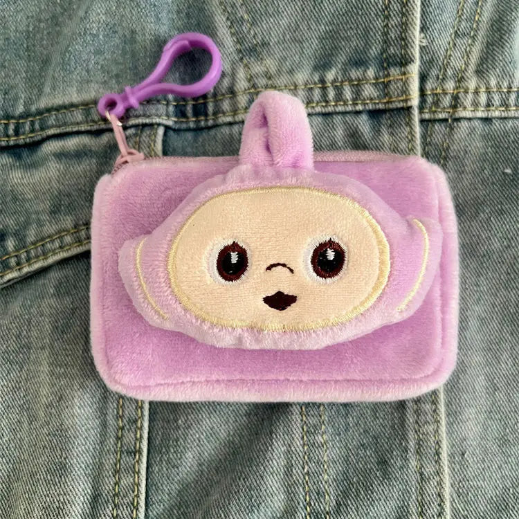 Anime Teletubbies Coin Purse Cartoon Cartoon Cute Children's Portable Mini Storage Bags Kawaii Creative Headphone Bag Kids Gifts - Seprincess