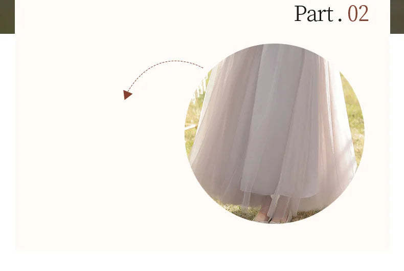 Temperament Grey Bridesmaid Dress Long Wedding Sisters Group Gown Elegant Applique Tulle Off Shoulder Banquet Party Vestido - Seprincess