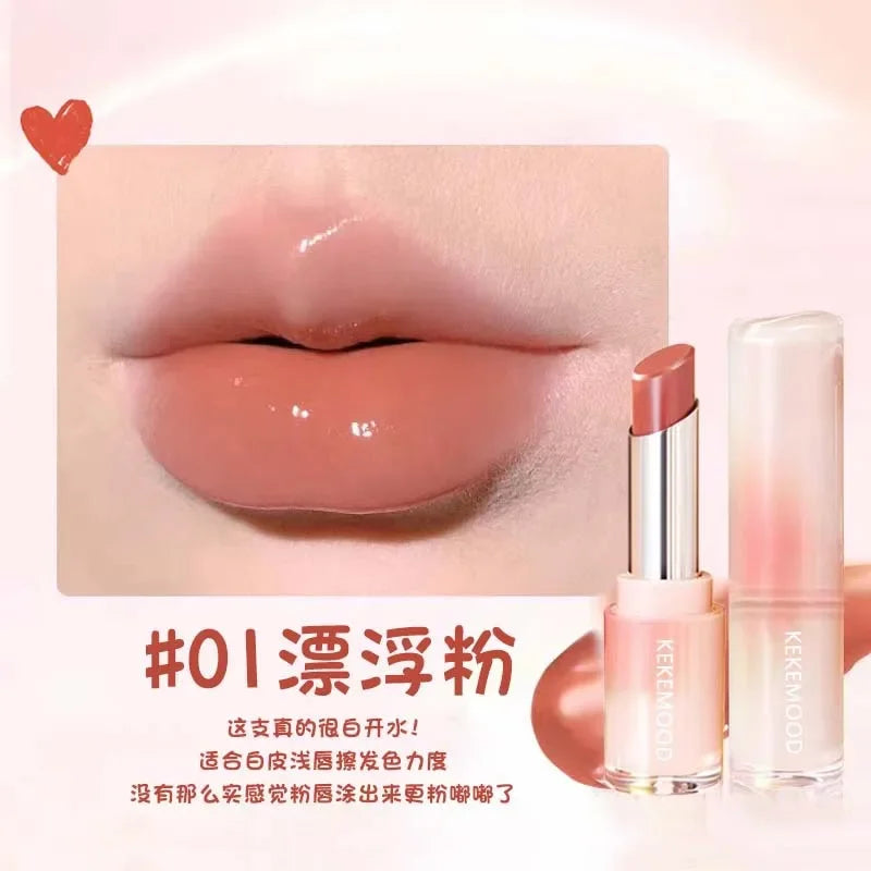 Kekemood Lingguang Lipstick Water Light Lipstick Mirror Moisturizing Female Whitening Lip Balm - Seprincess