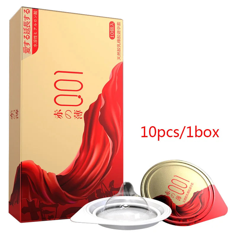 0.01 Ultra Thin Condom For Long Sex Hyaluronic Acid ICE Fire Delay Condoms Safe Sex Penis Sleeve Adult 18 Sex Toys Contraception