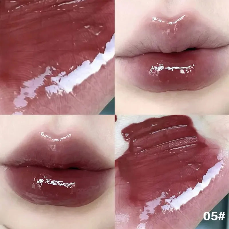 Bear Seal Mirror Clear Lipstick Lip Gloss Waterproof Moisturizing Lasting No Fading Lip Glaze Makeup for Women Korean Cosmetics - Seprincess