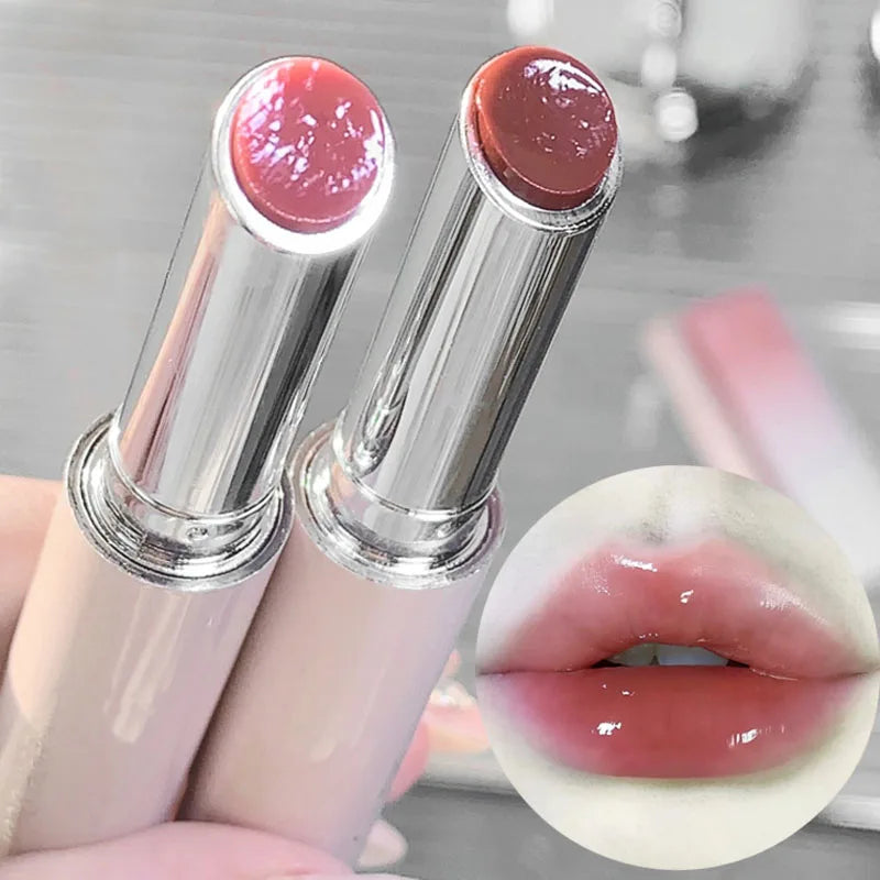 Clear Water Light Solid Lip Gloss Jelly Watery Pink Lipstick Pencil Moisturising Mirror Lipstick Pen Korean Lips Makeup Cosmetic - Seprincess