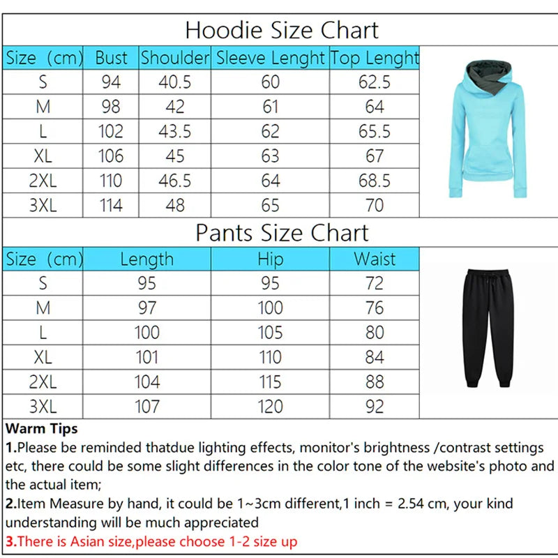 Womens Tracksuit Autumn Winter Warm Hooded Sweatshirts Female Jogging Sweatpants Fashion Versatile Woman Clothing Sports Outfits - Seprincess