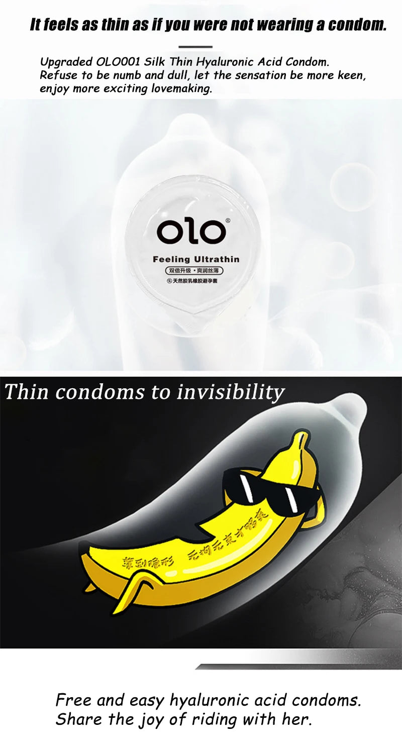 0.01 Ultra Thin Condoms Hyaluronic Acids Rubber Latex Penis Sleeve for Men Long Sex Ejaculation Vaginal Sex Toys for Adults 18 - Seprincess