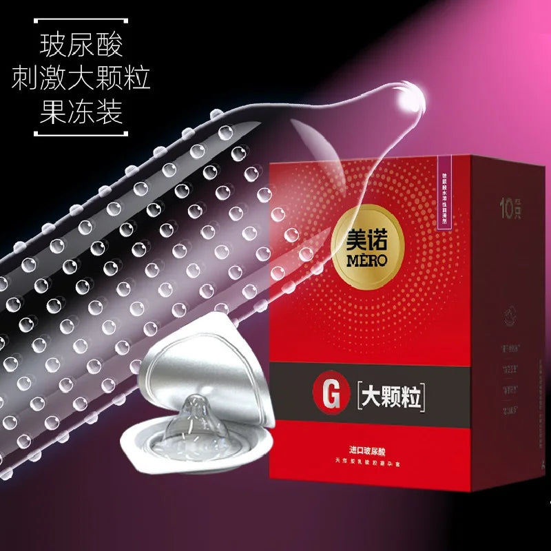 0.01 Ultra Thin Condom Sex Toy For Men Adult G-spot Thread Cock Condoms Lasting Male Penis Sleeves High Sensitive Sex Products - Seprincess