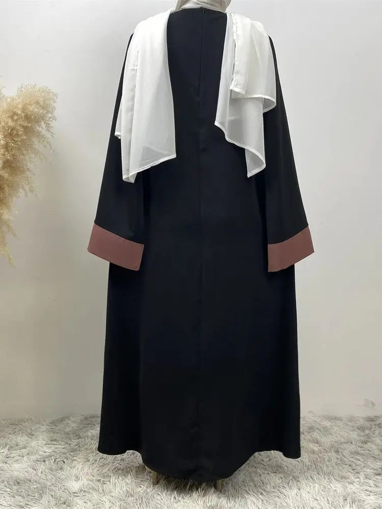 Ramadan Eid Muslim Abaya Dubai Luxury Splicing Fake Two Pieces Abayas For Women Kaftan Modest Dress Islam Caftan Marocain Femme - Seprincess