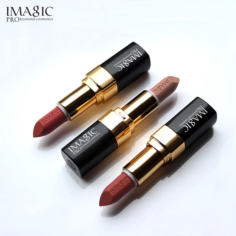 IMAGIC Lipstick Moisturizer Lips Smooth Lip Stick Long Lasting Charming Lip Lipstick Cosmetic Beauty Makeup 12 Colors - Seprincess