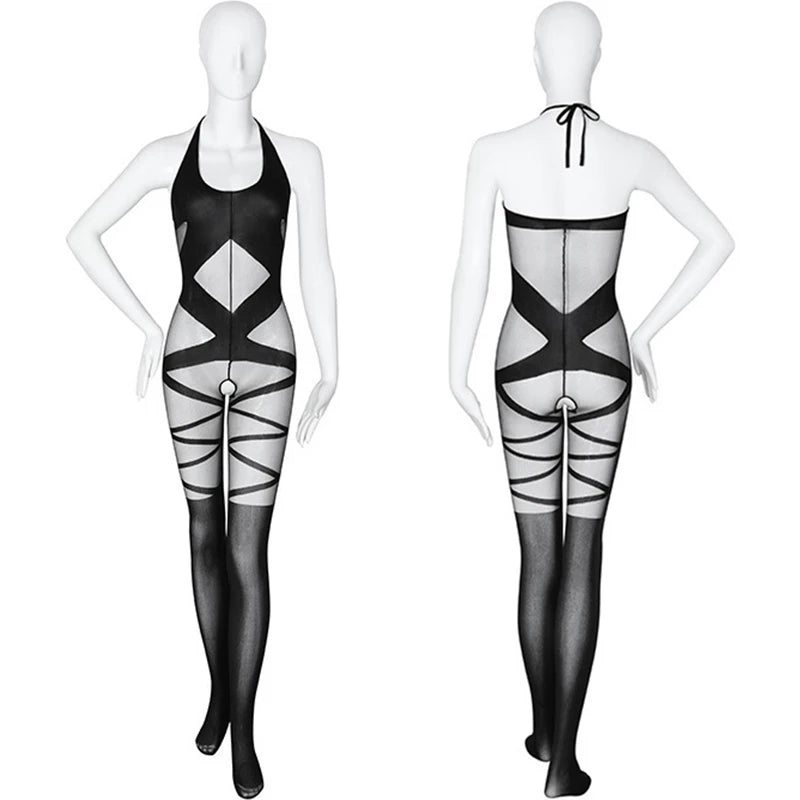 Sex Erotic lingerie Tight mesh see through thin design that can be torn open adult large xxxl dresses women's sexy underwear xxx - Seprincess