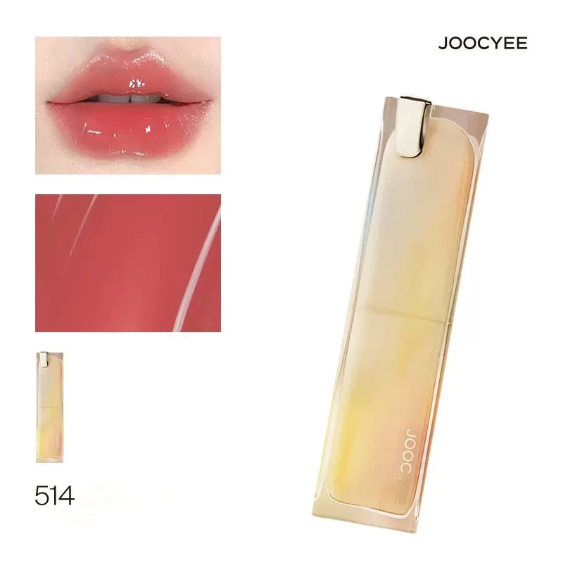 Joocyee Glazed Rouge Upgrade Crystal Frozen Film Version Moisturize Glass Lipstick Lip Makeup Smoky Longlasting Lipstick