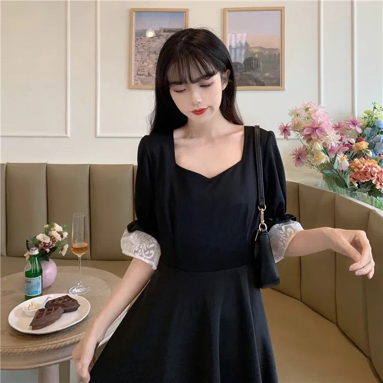 Black Haut De Gamme Designer Autumn Dress Niche Long Luxury French Style Women's Fashion Gown High End Feel Dress - Seprincess