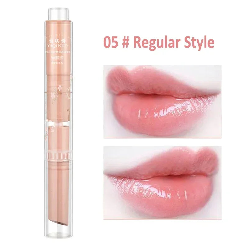 Transparent Lip Glaze Flower Honey Jelly Lipstick Pen Waterproof Non-stick Cup Heart-shaped Lip Gloss Korea Women Lips Makeup - Seprincess