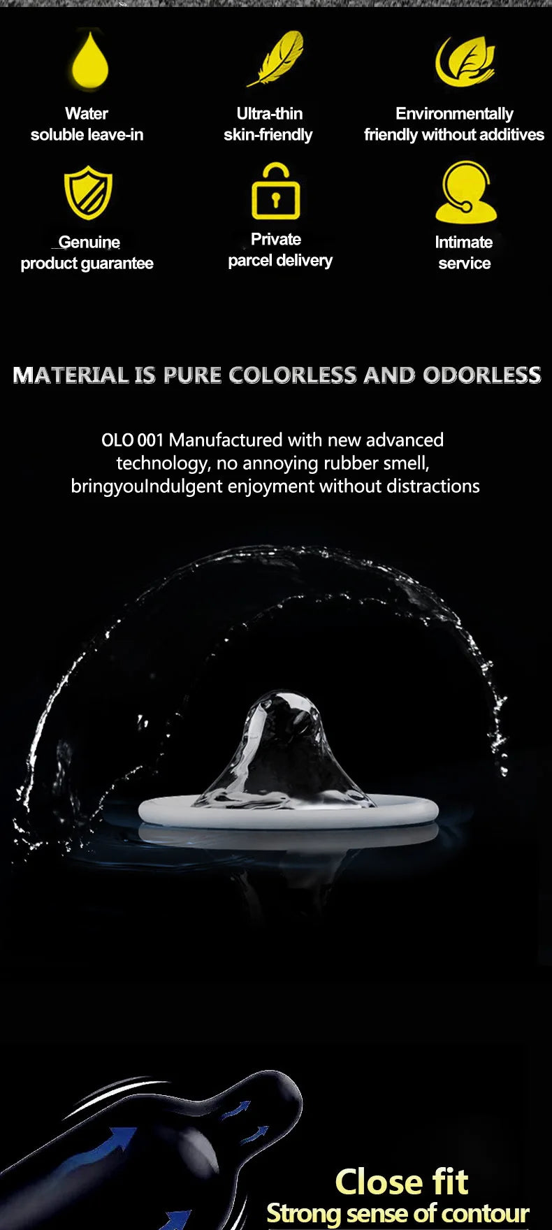 OLO 0.01 Ultra Thin Condoms For Men Long Sex Ejaculation Delay Ice Hot Feeling Latex Condom Penis Sleeve Sex Toys For Adults 18 - Seprincess