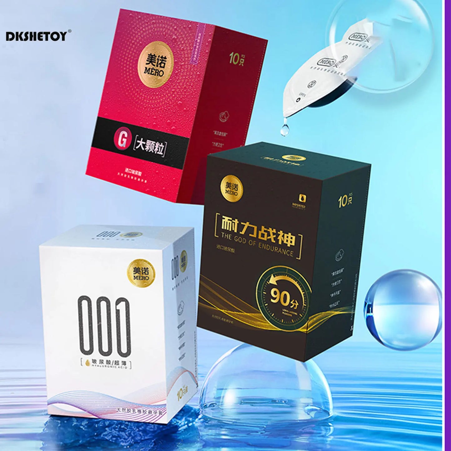 Fama latex Ultra Thin Condom for men delay ejaculation adult sex toys Spike Dotted ribbed penis sleeve long Lasting Condoms - Seprincess