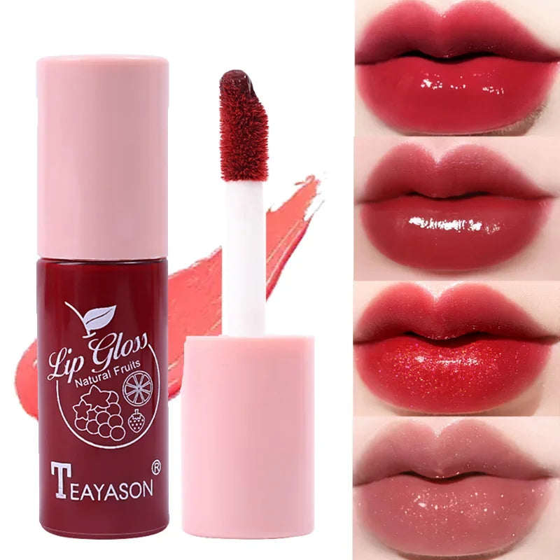 14 Colors Glitter Lip Gloss Moisturizing Non Sticky Cup Jelly Liquid Lipstick Lasting Sexy Cherry Red Pink Lip Tint Lips Makeup - Seprincess