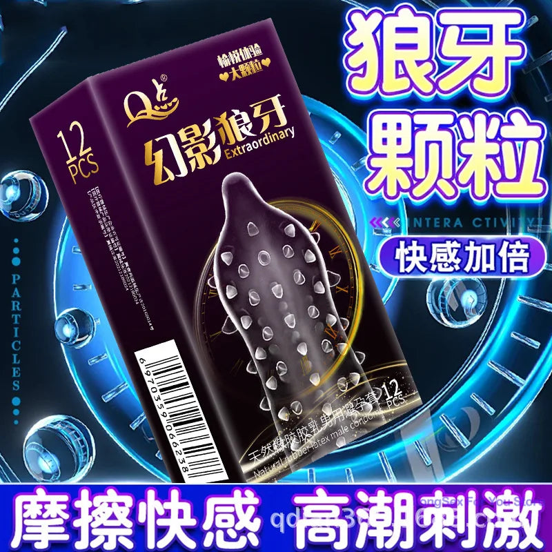 Super Lasting Condom Particles Penis Sleeves Sexual Sex Toys For Men Adult Vaginal Massage Condoms Contraception Erotic Product - Seprincess