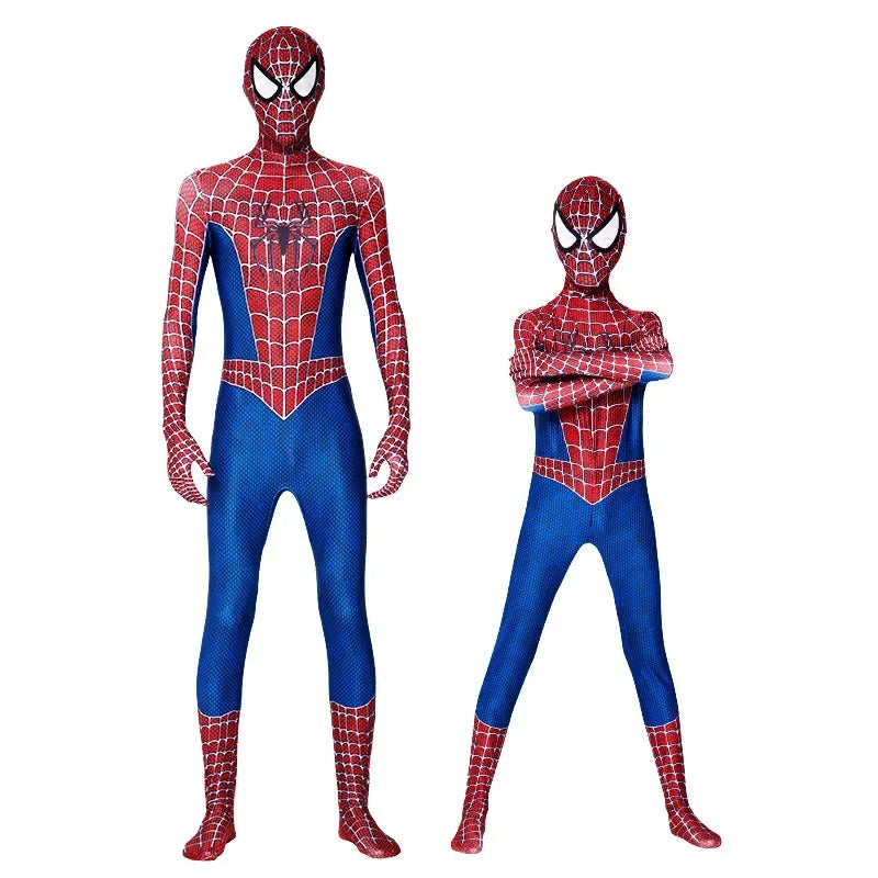 High Quality Superhero Spidermans Costume Bodysuit For Adult Spandex Zentai Halloween Party Cosplay Jumpsuit 3D Style - Seprincess