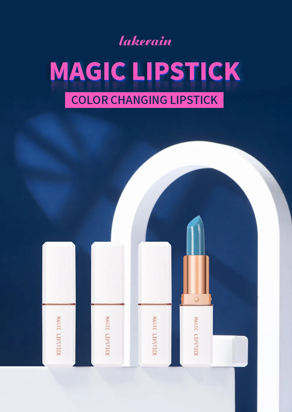 lakerain 6 Colors Magic Lipstick Temperature Color Changing Lip Stain Gloss Moisturizing And Long Lasting Waterproof Lip Balm - Seprincess