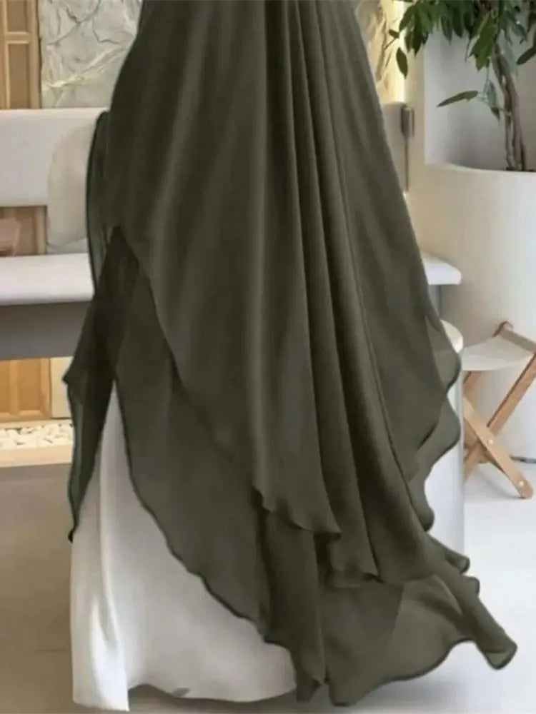 Ramadan Khimar Abaya Saudi Arabia Turkey Islam Muslim Hijab Dress Prayer Clothes Abayas For Women Kebaya Robe Femme Musulmane - Seprincess