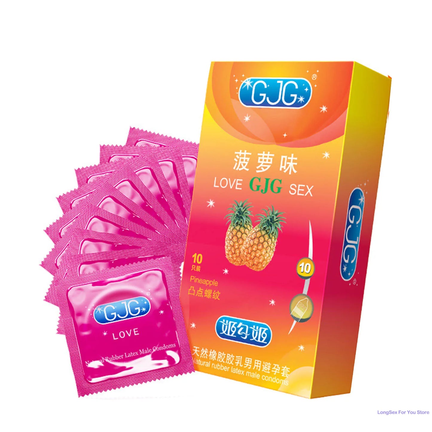 Fruit Flavor Condom 10pcs Ultra Thin Penis Sleeves Adult Sex Toys For Men Watermelon Stimulation Condom Erotic Products Sex Shop - Seprincess