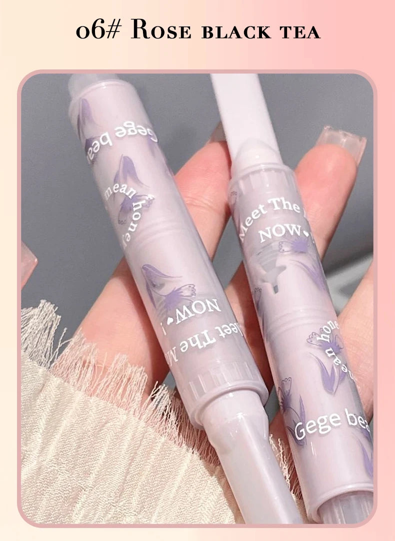 Gege bear flower words honey lipstick moisturizing mirror gloss jelly love lipstick lipstick pen - Seprincess