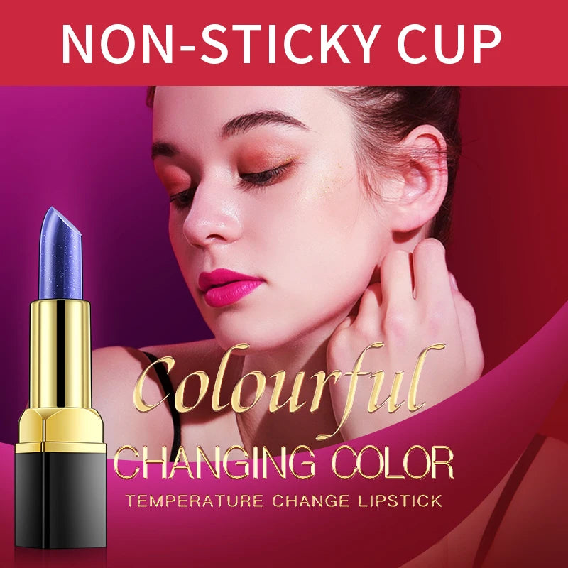 Blue Rose Lip Temperature Color Changing Natural Long Lasting Waterproof   Lipstick Cosmetics Woman Makeup - Seprincess