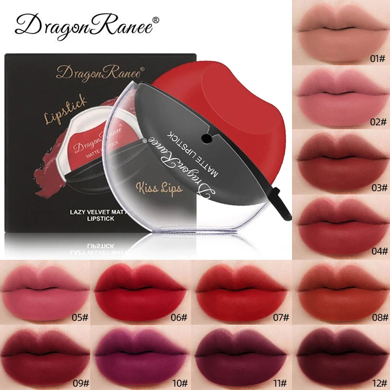 Dragon Ranee Matte Velvet Mist Lipstick Designed for Lazy People Lip Shape Lip Gloss Long Lasting Easy To Color Beauty Makeup - Seprincess