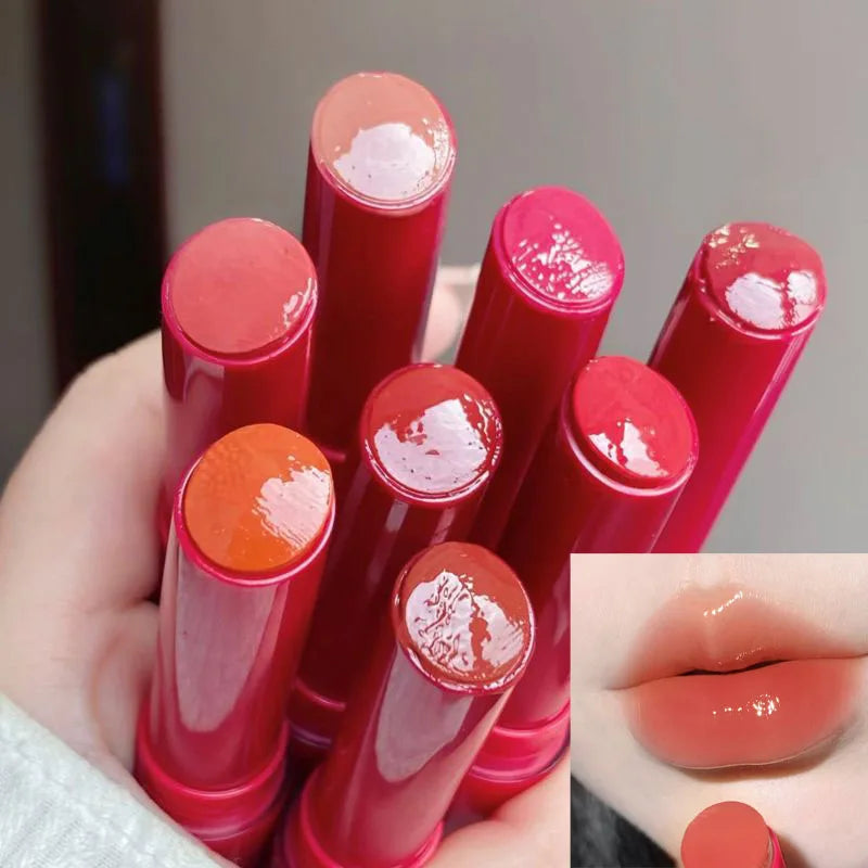 Mirror Water Light Lip Gloss Jelly Lipstick Pencil Long Lasting Moisturizing Solid Lip Tint Balm Women Make Up Beauty Cosmetics - Seprincess