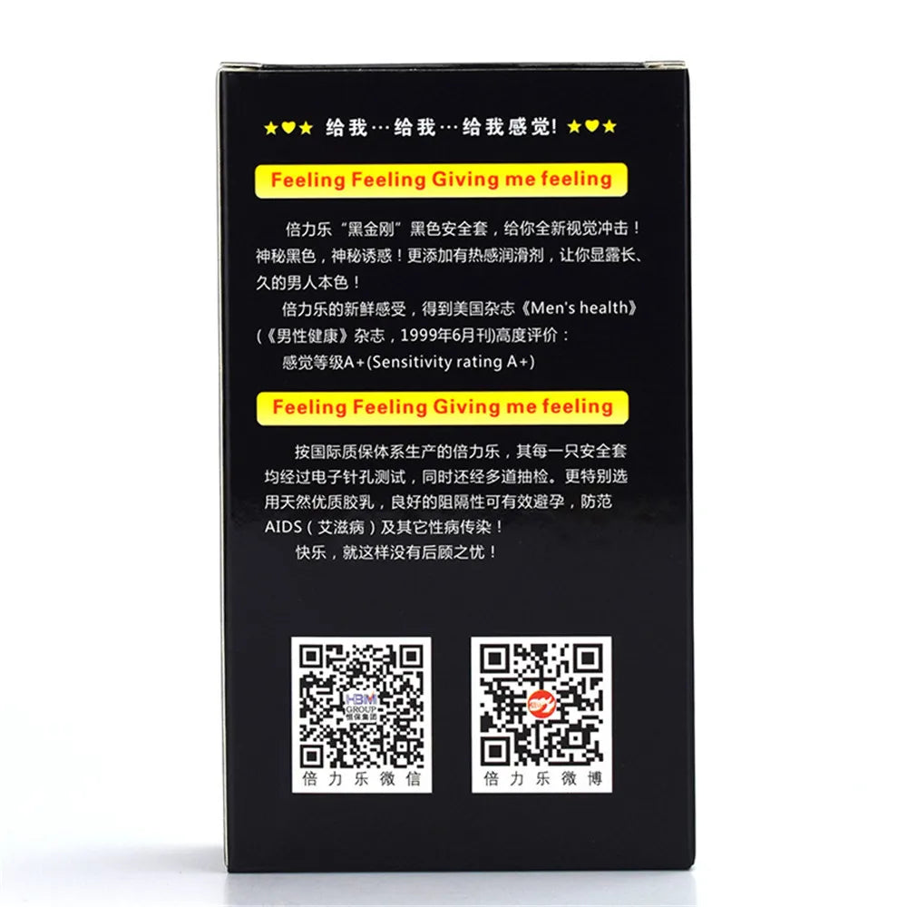 10pcs Condoms Black Durable Ultra Thin Penis Sleeve Long Lasting Natural Latex Lubricated Condom Men Contraception Sex Products - Seprincess