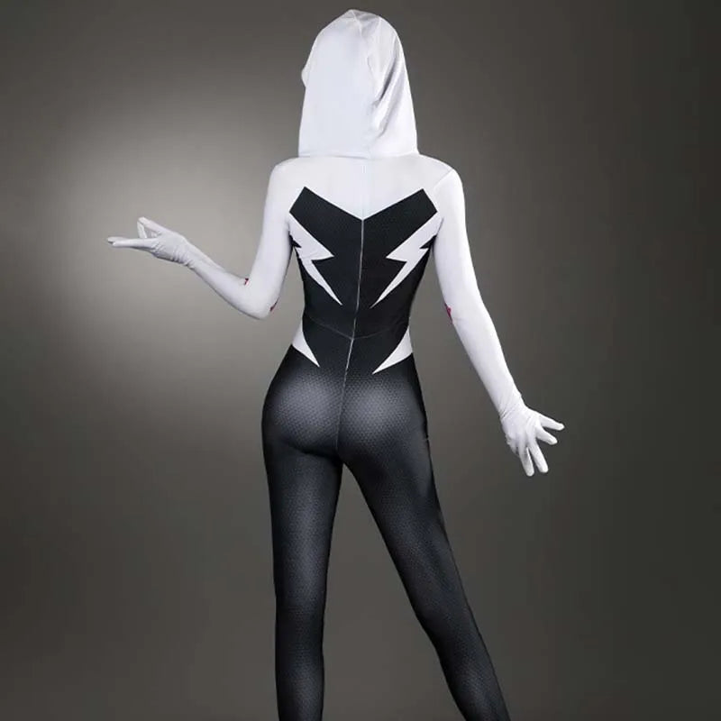 Spiderman Costume Adult Superhero Spider Gwen Miles Morales Spider Man Cosplay Costume Bodysuit Halloween Women Costume - Seprincess