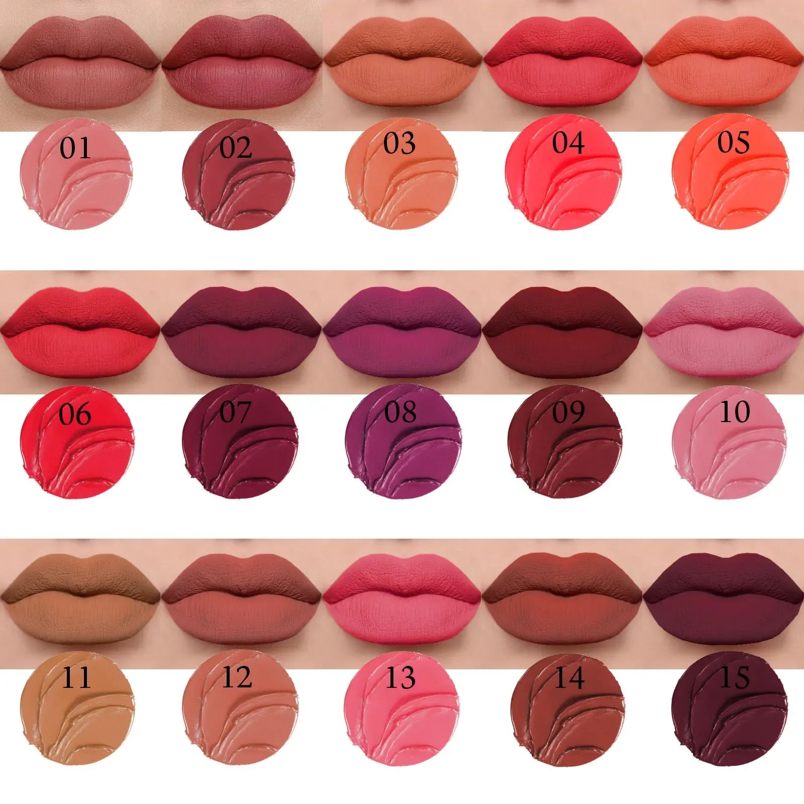 1PC Velvet Matte Lipstick Long Lasting Waterproof Sexy Lipbalm Non-Stick Lip Tint Lip Pencil Makeup Cosmetics for Women - Seprincess