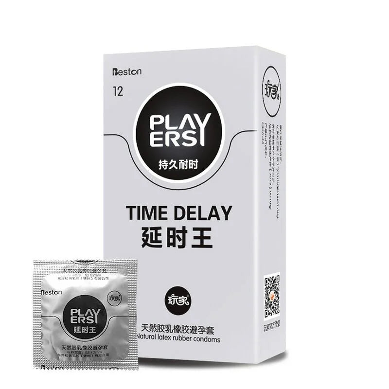 12pcs Delay Ejaculation Condom Sex Toy For Adult Men Dotted Threaded Penis Sleeves Ultra-thin Lasting Condom Adult Sex Supplies - Seprincess