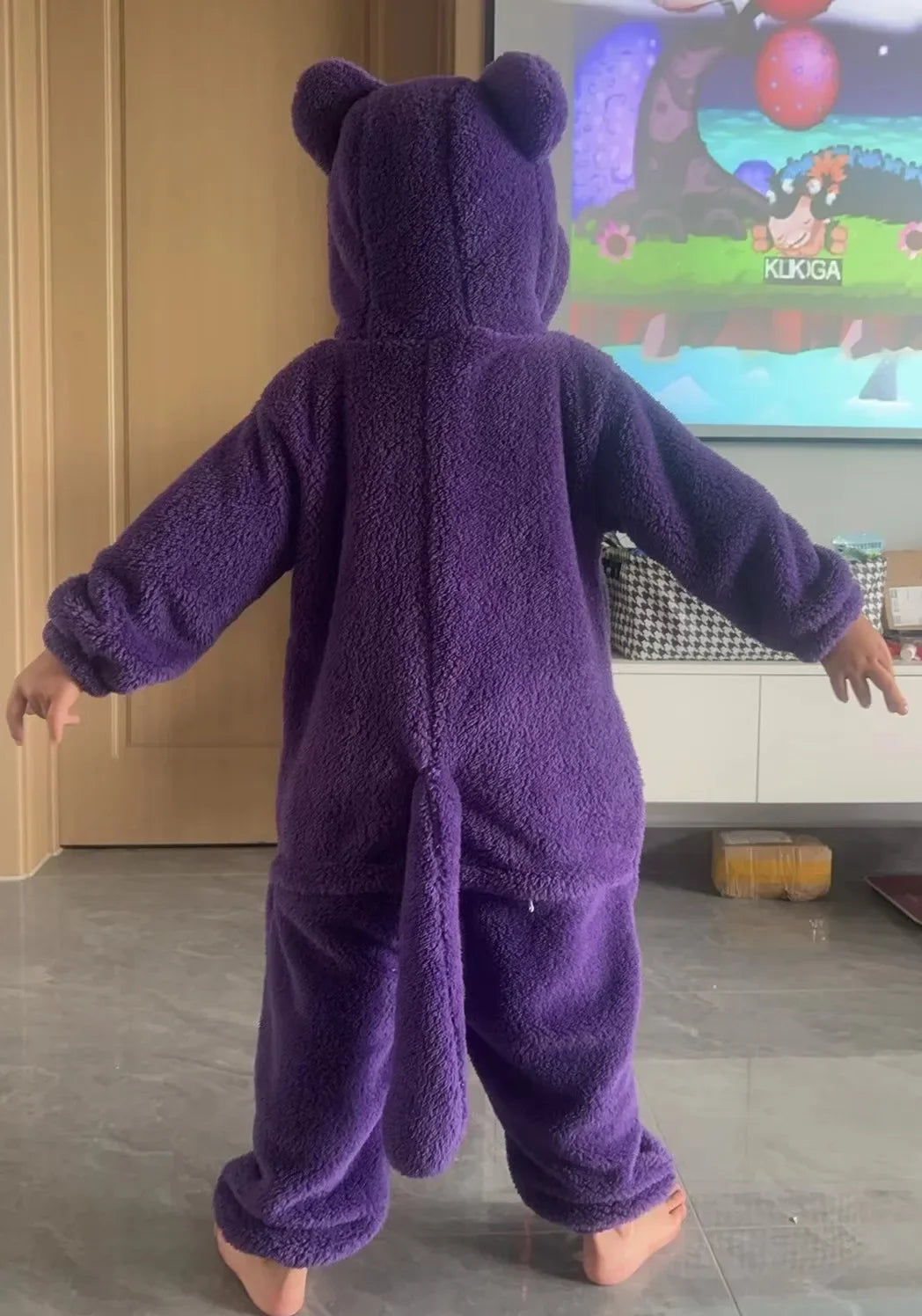 Teletubbies Costumes Soft Long Sleeves Piece Pajamas Costume Lala Home Clothes Cosplay Adult Unisex HomeWear - Seprincess