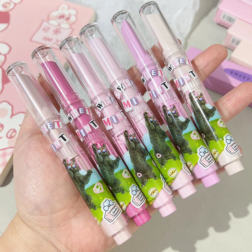 Moisturizing Jelly Mirror Lipstick Waterproof Lasting Clear Heart-shaped Solid Lip Gloss Pen Non-stick Cup Lips Tint Makeup - Seprincess