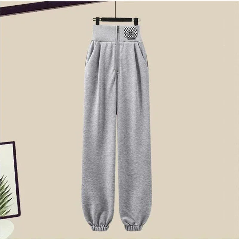 Y2k Streetwear Hoodies+Casual Sweatpants Suit Women 2023Autumn Zipper Pullovers Sweatshirts Harajuku Two Piece Sets Kpop Clothes - Seprincess