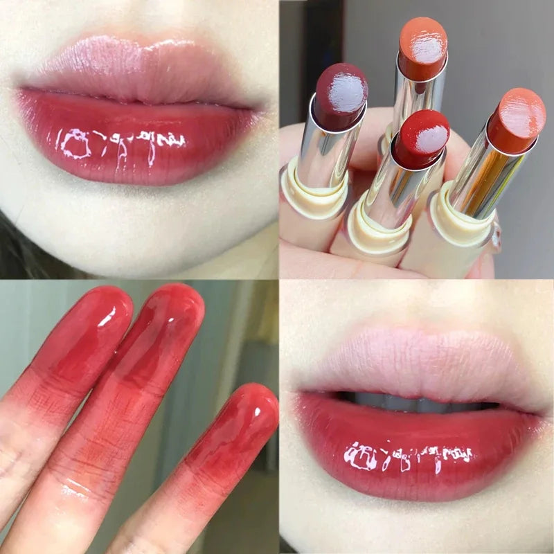 Moisturizing Crystal Lipstick 8 Colors Mirror Lasting Non-stick Cup Lip Gloss Plumping Water Light Lip Tint Lips Makeup Cosmetic - Seprincess