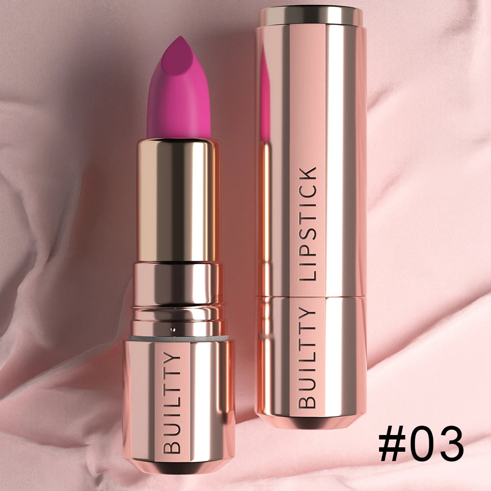 Matte Lipstick 5 Colors Nude Red Moisturizer Smooth Lipstick Long Lasting Waterproof Lipstick Matte & Pearl Finish Makeup Gift - Seprincess